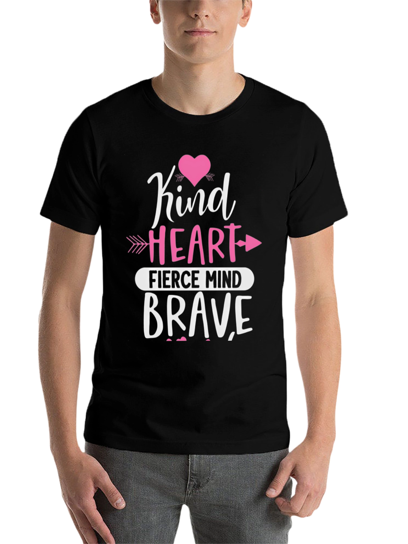 Kind Heart Fierce Mind Brave Graphic Tee