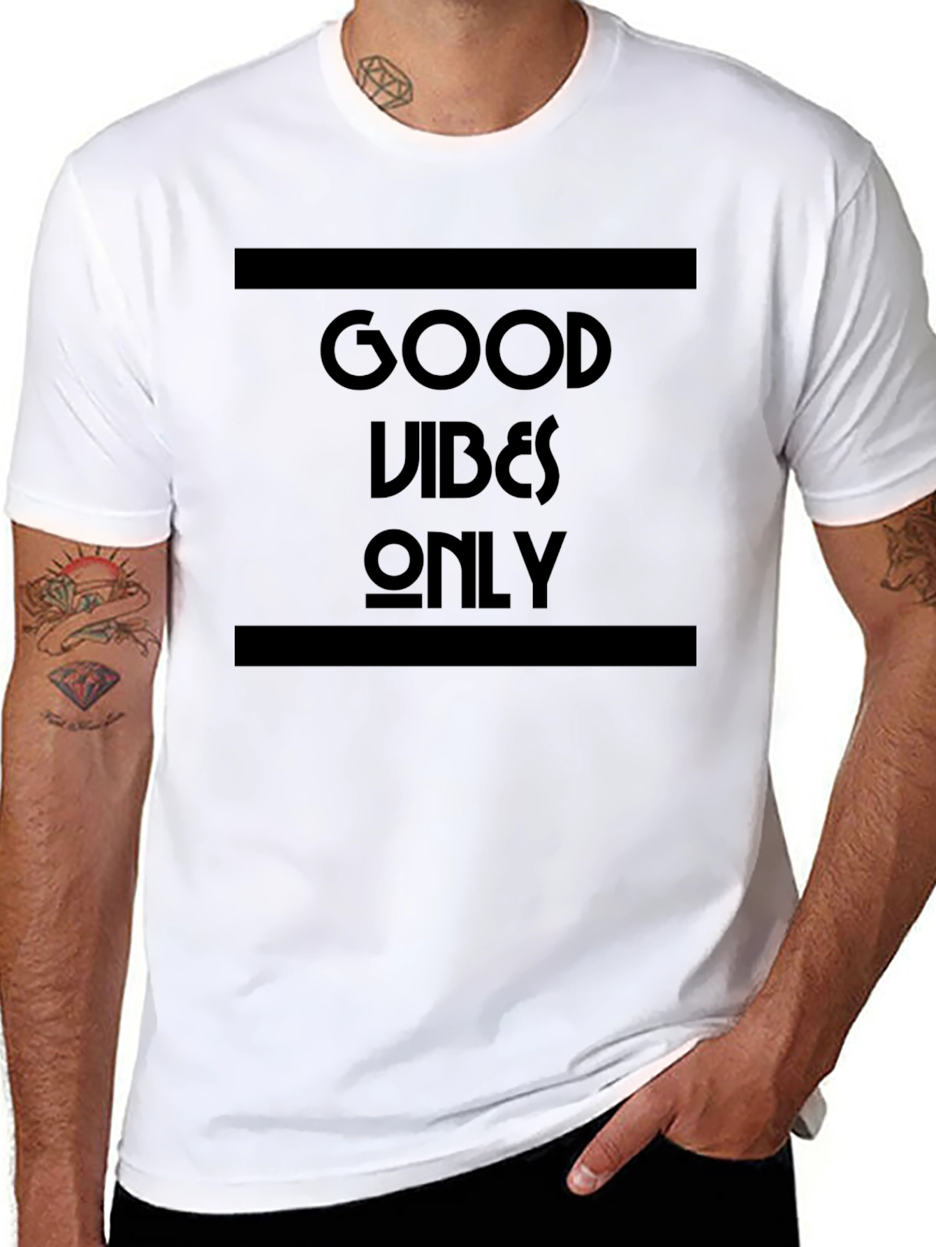 Good Vibes Only Graphic T-Shirt - Black