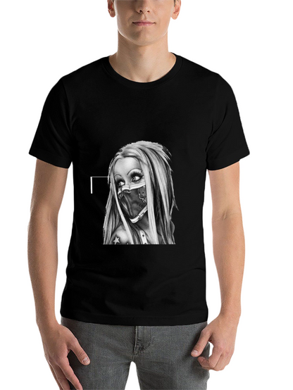Edgy Graphic Tee - Tattoo Art Style
