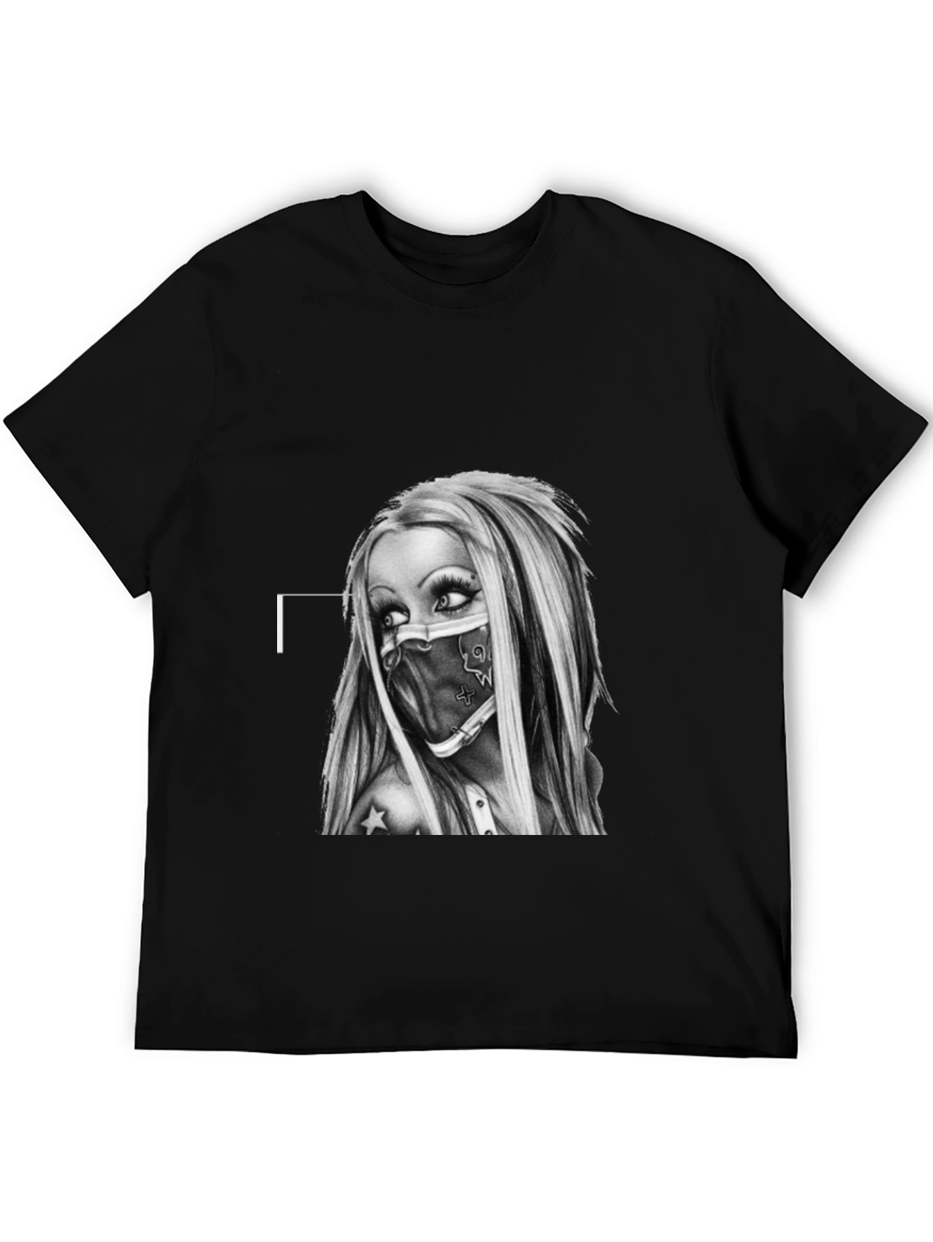 Edgy Graphic Tee - Tattoo Art Style