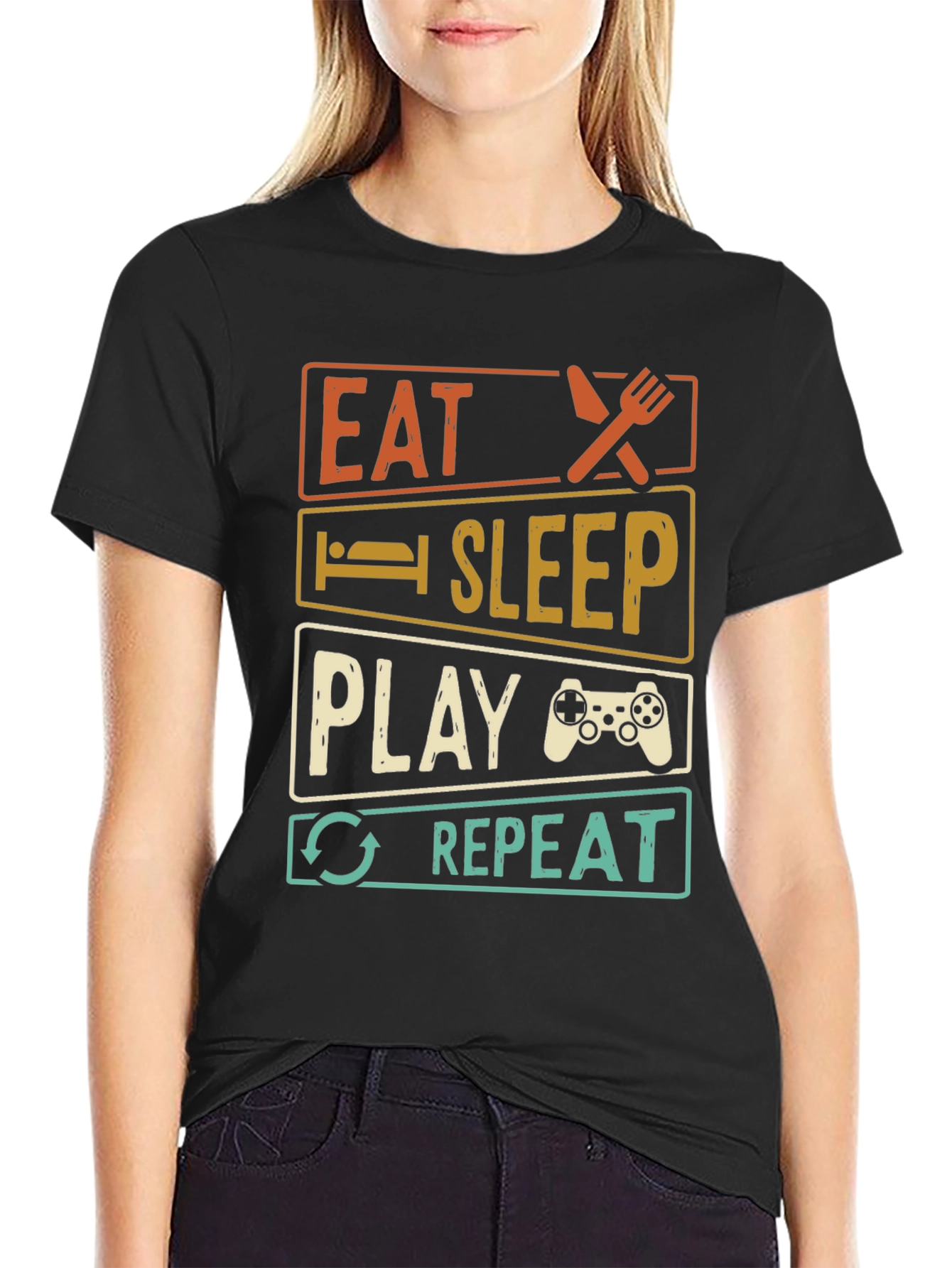 Eat Sleep Play Repeat Gamer T-Shirt