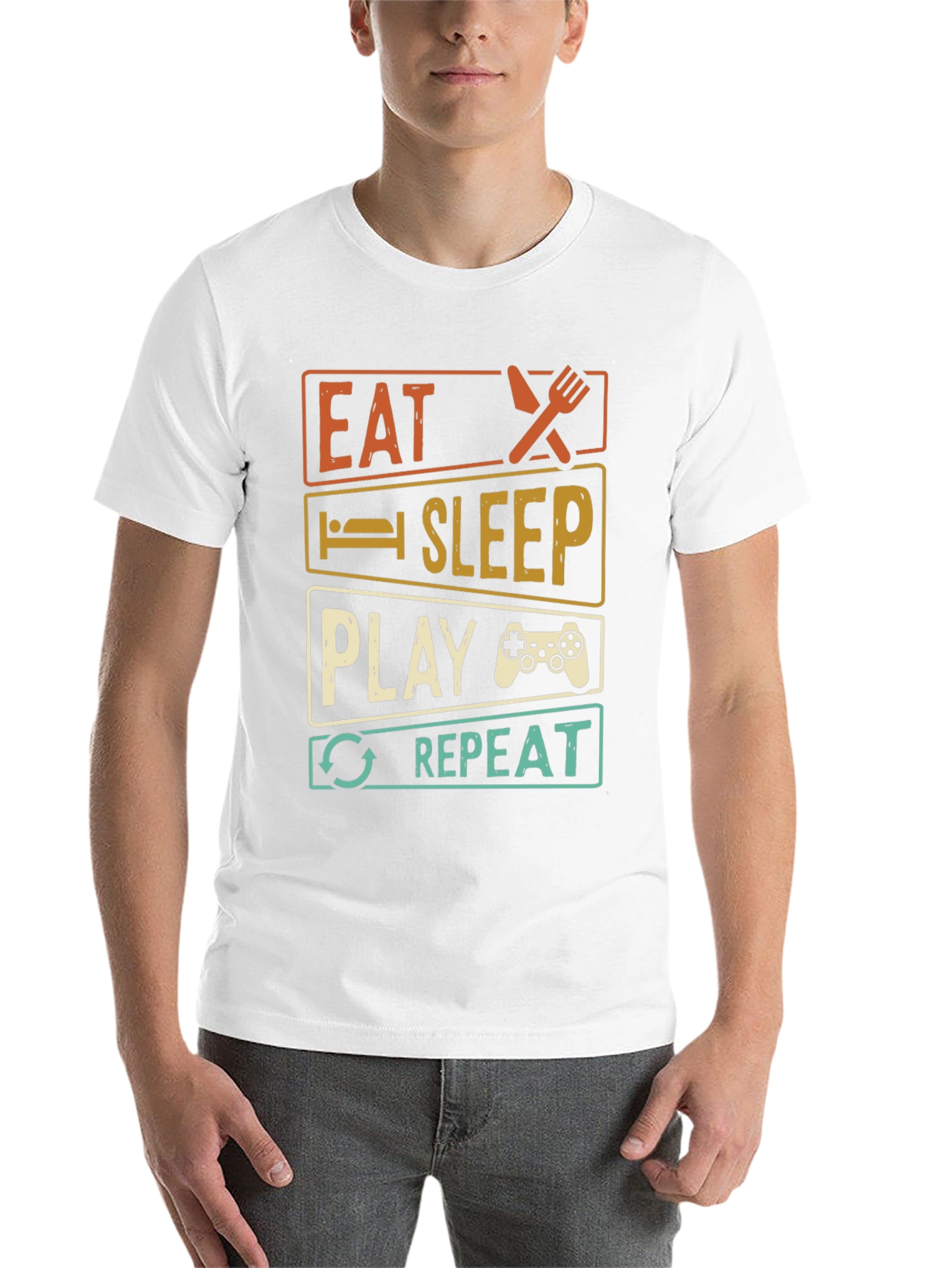Eat Sleep Play Repeat Gamer T-Shirt