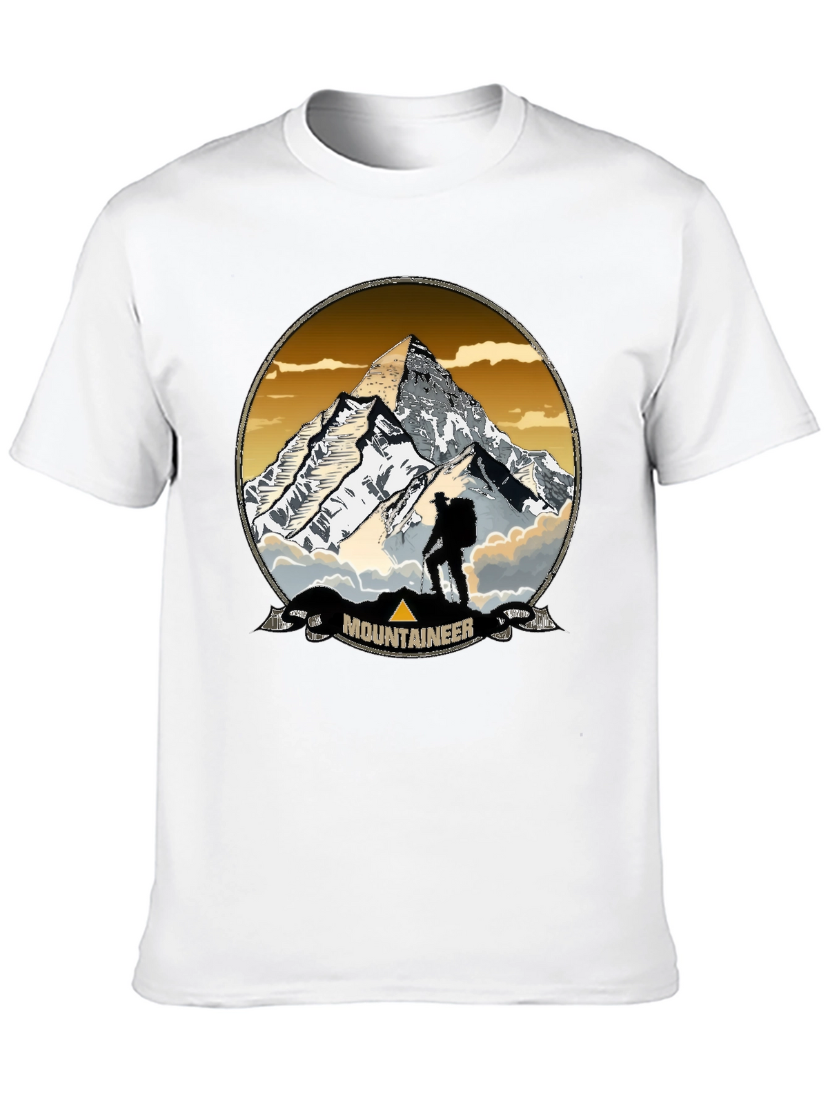 Mountaineer Graphic Print Crew Neck T-Shirt