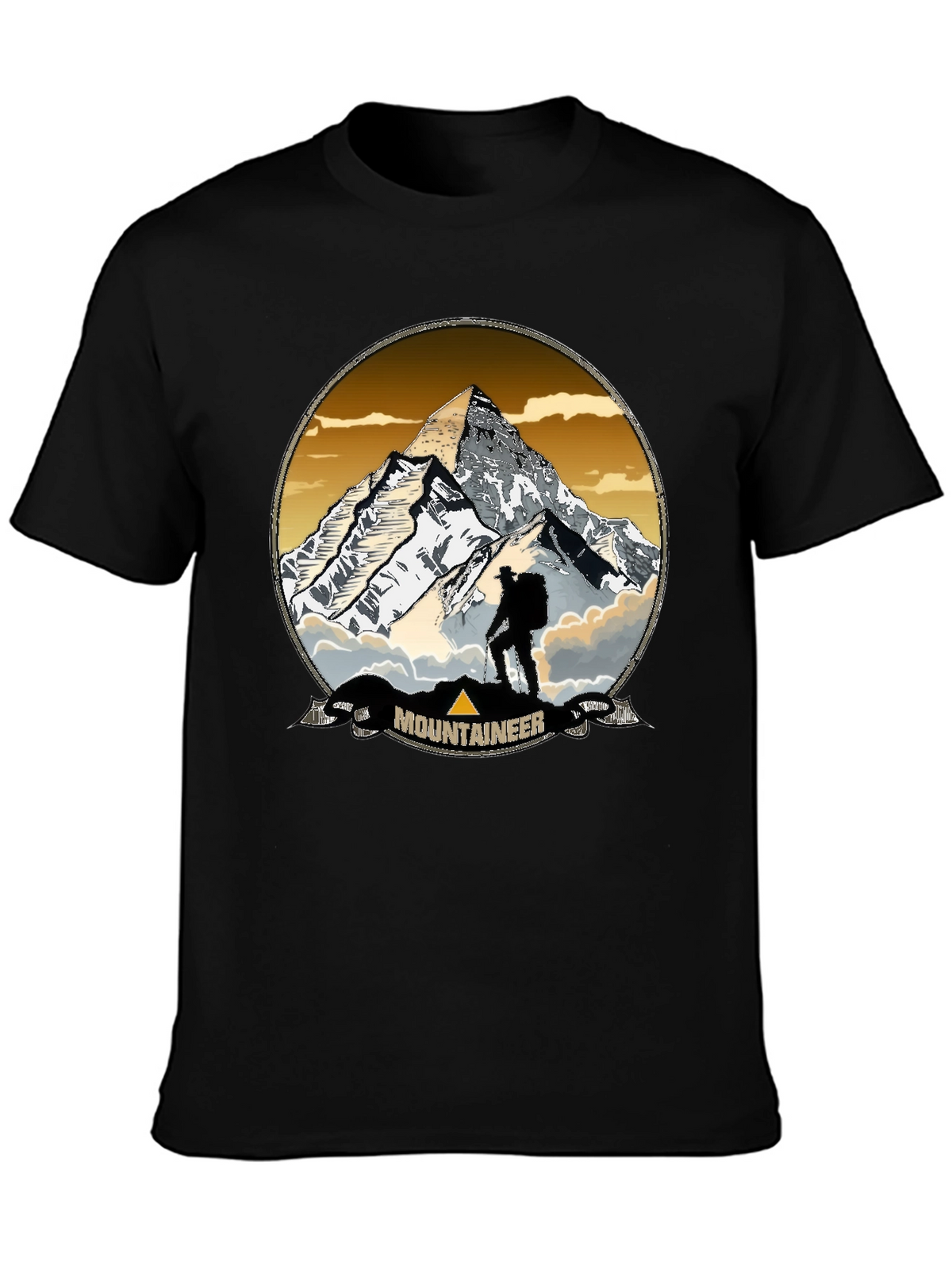 Mountaineer Graphic Print Crew Neck T-Shirt