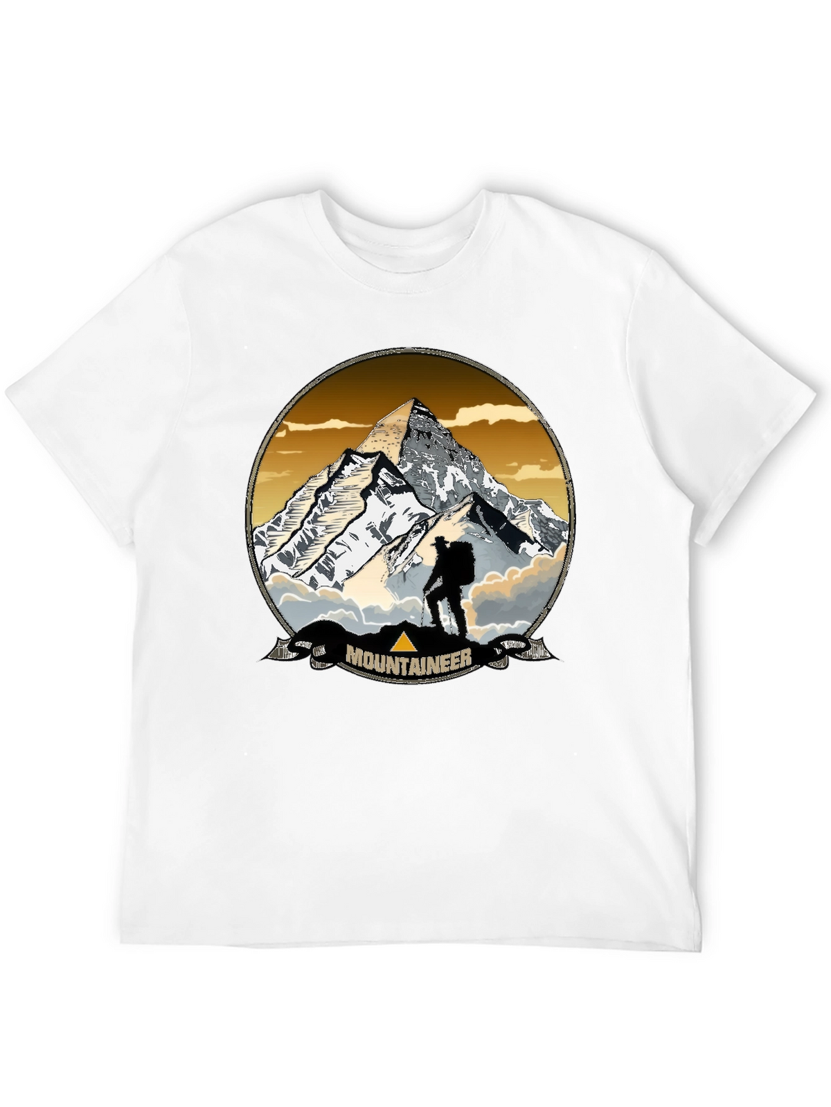 Mountaineer Graphic Print Crew Neck T-Shirt