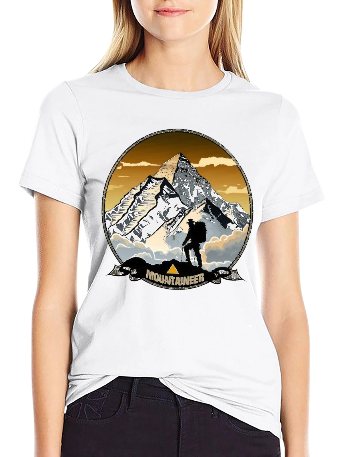 Mountaineer Graphic Print Crew Neck T-Shirt