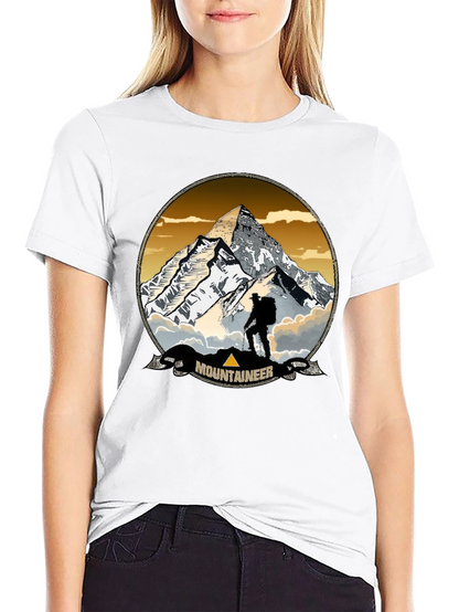 Mountaineer Graphic Print Crew Neck T-Shirt