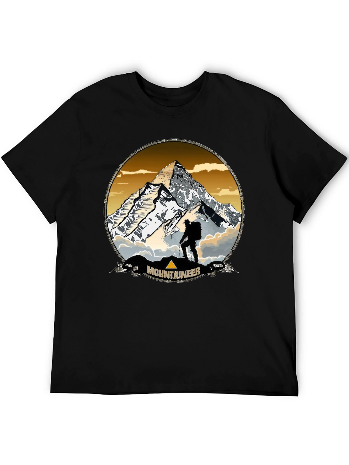 Mountaineer Graphic Print Crew Neck T-Shirt
