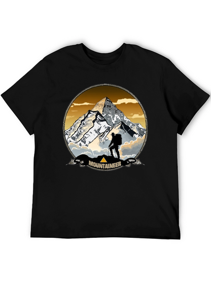 Mountaineer Graphic Print Crew Neck T-Shirt