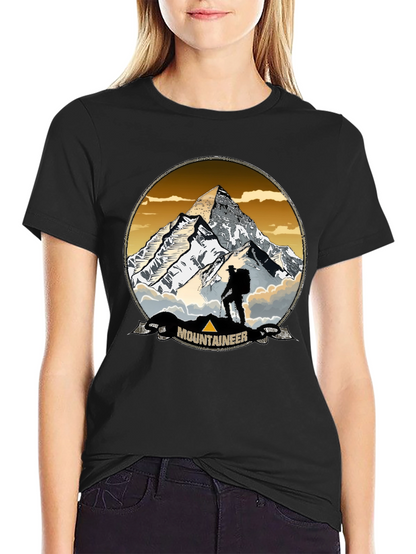 Mountaineer Graphic Print Crew Neck T-Shirt