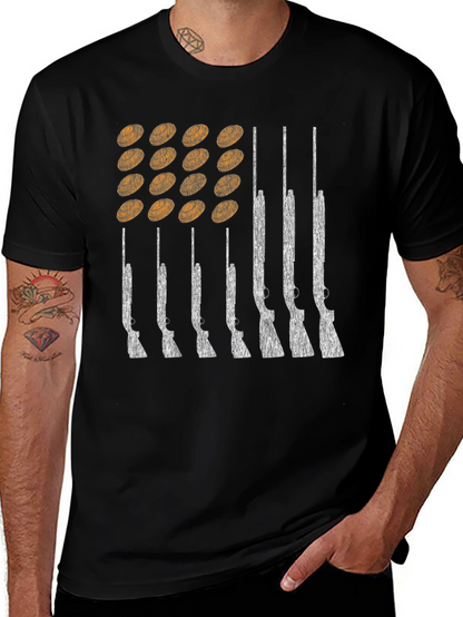 American Flag Shotgun T-Shirt