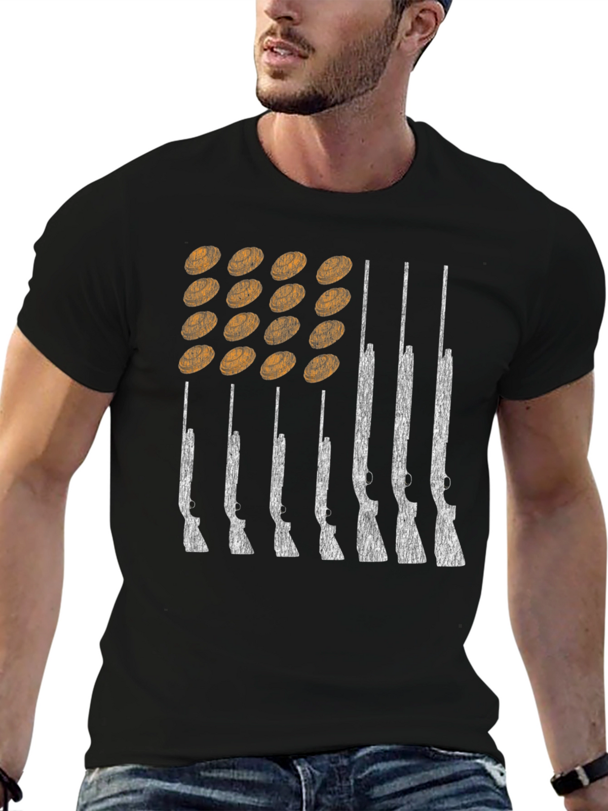 American Flag Shotgun T-Shirt