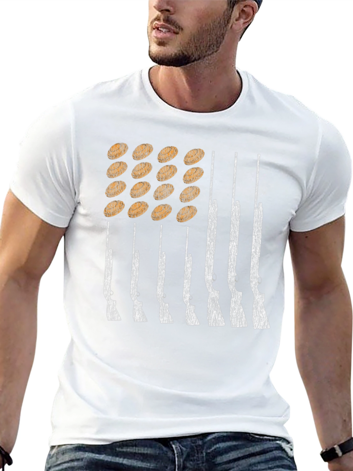 American Flag Shotgun T-Shirt
