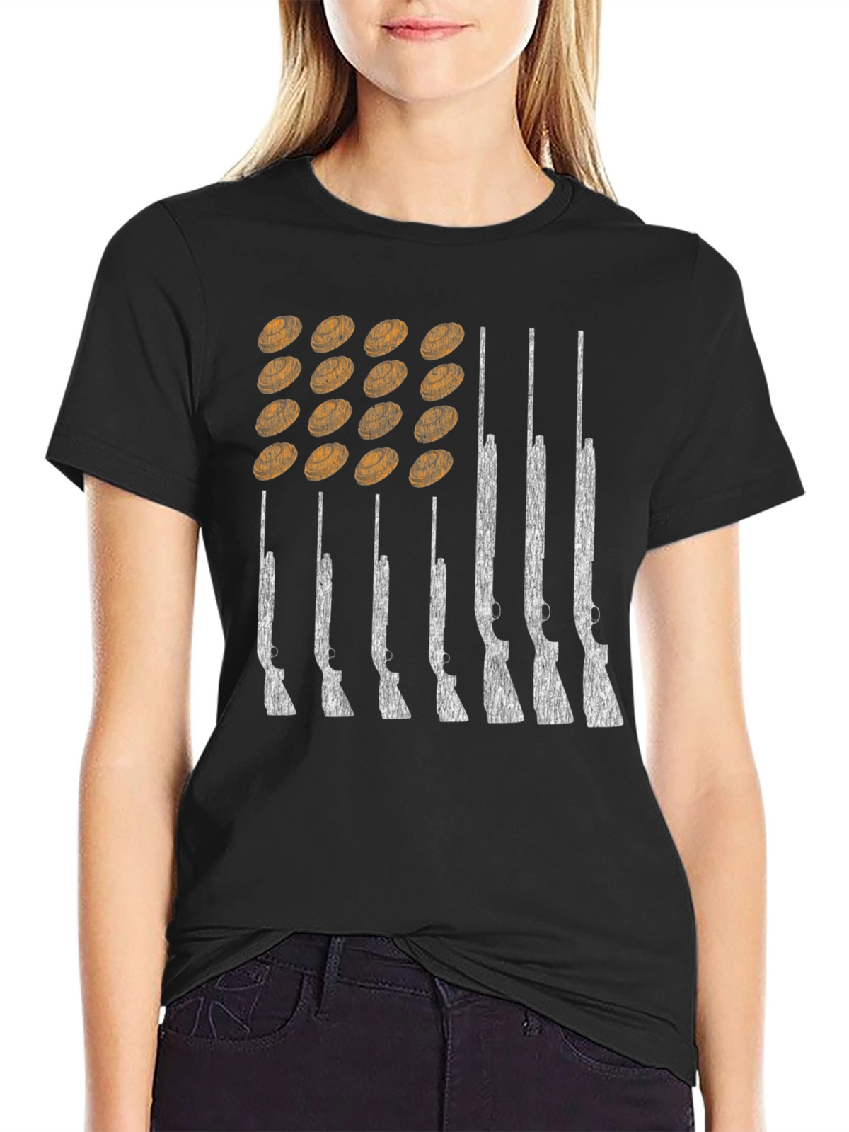 American Flag Shotgun T-Shirt