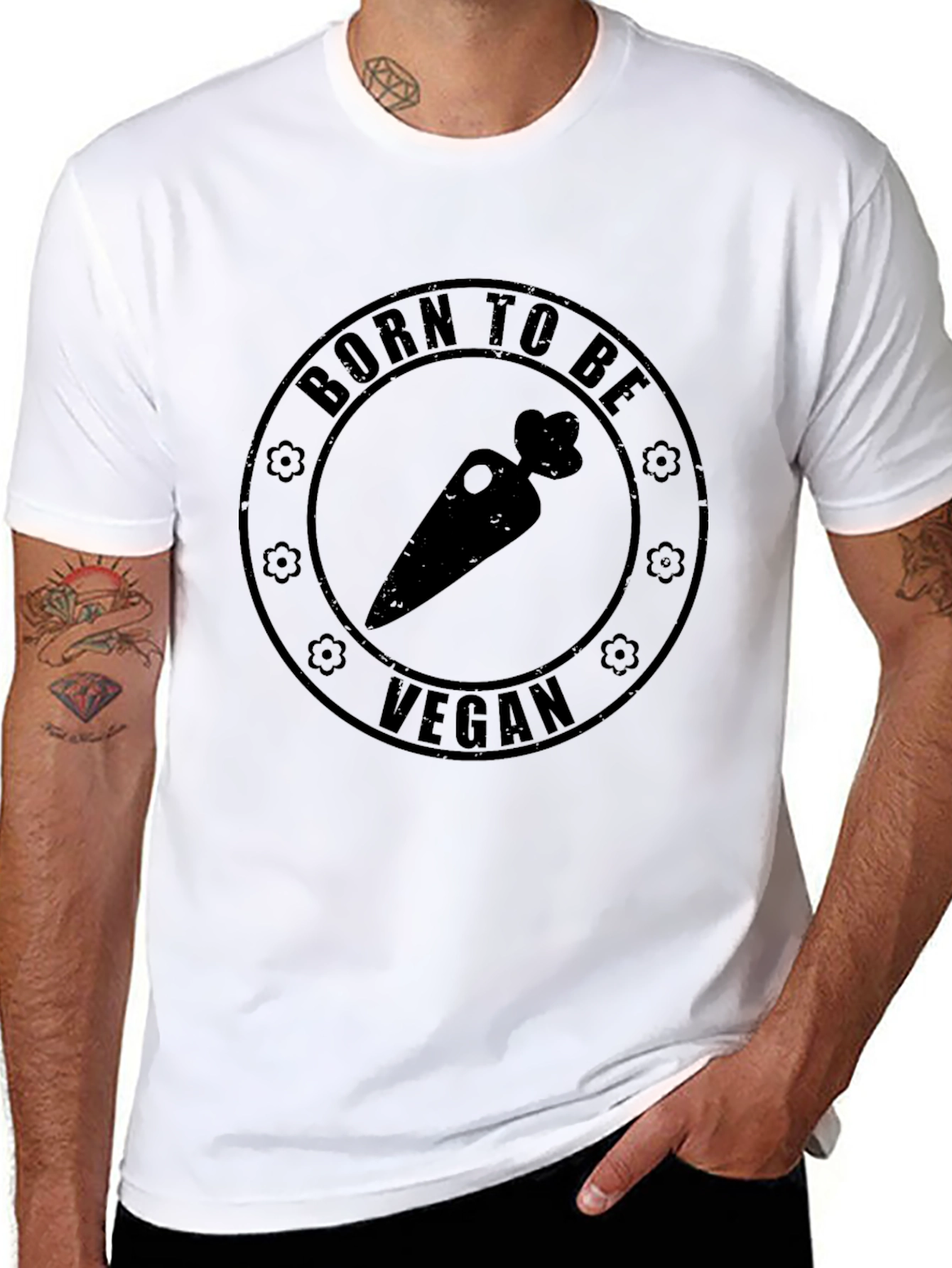 Born to Be Vegan Carrot T-Shirt
