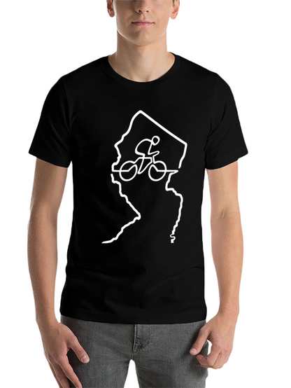 New Jersey Biker T-Shirt - Black