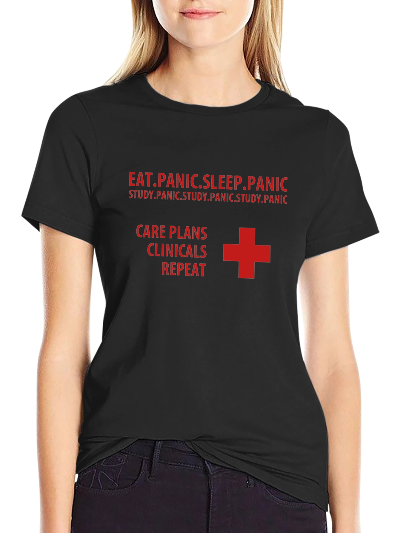 Nurse Life T-Shirt - Eat Panic Sleep Repeat