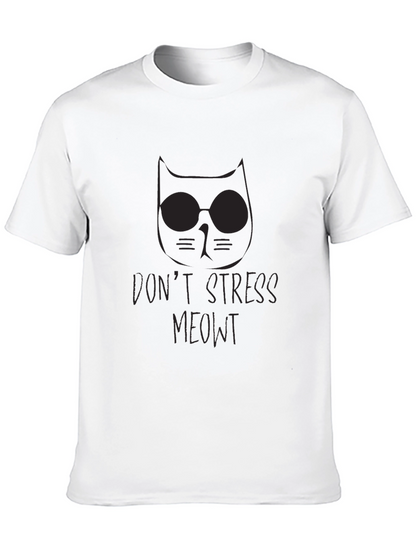 Dont Stress Meowt Black T-Shirt
