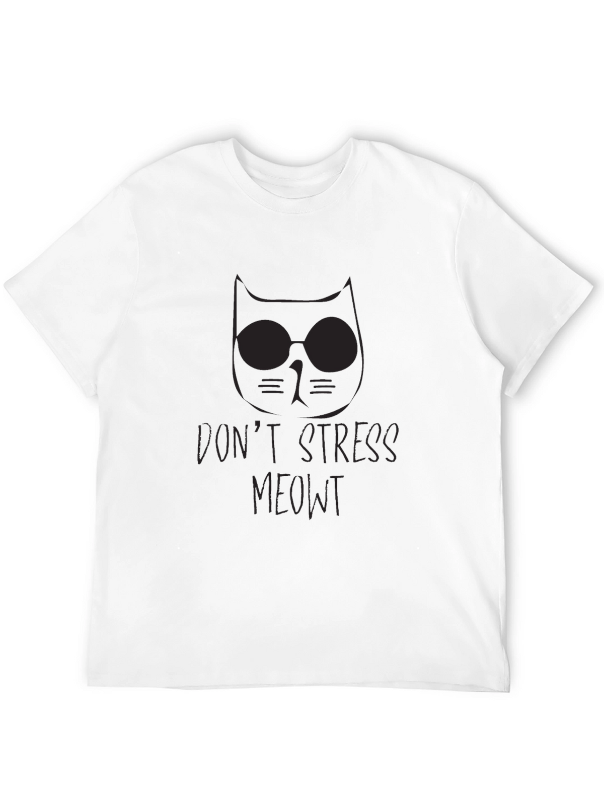 Dont Stress Meowt Black T-Shirt