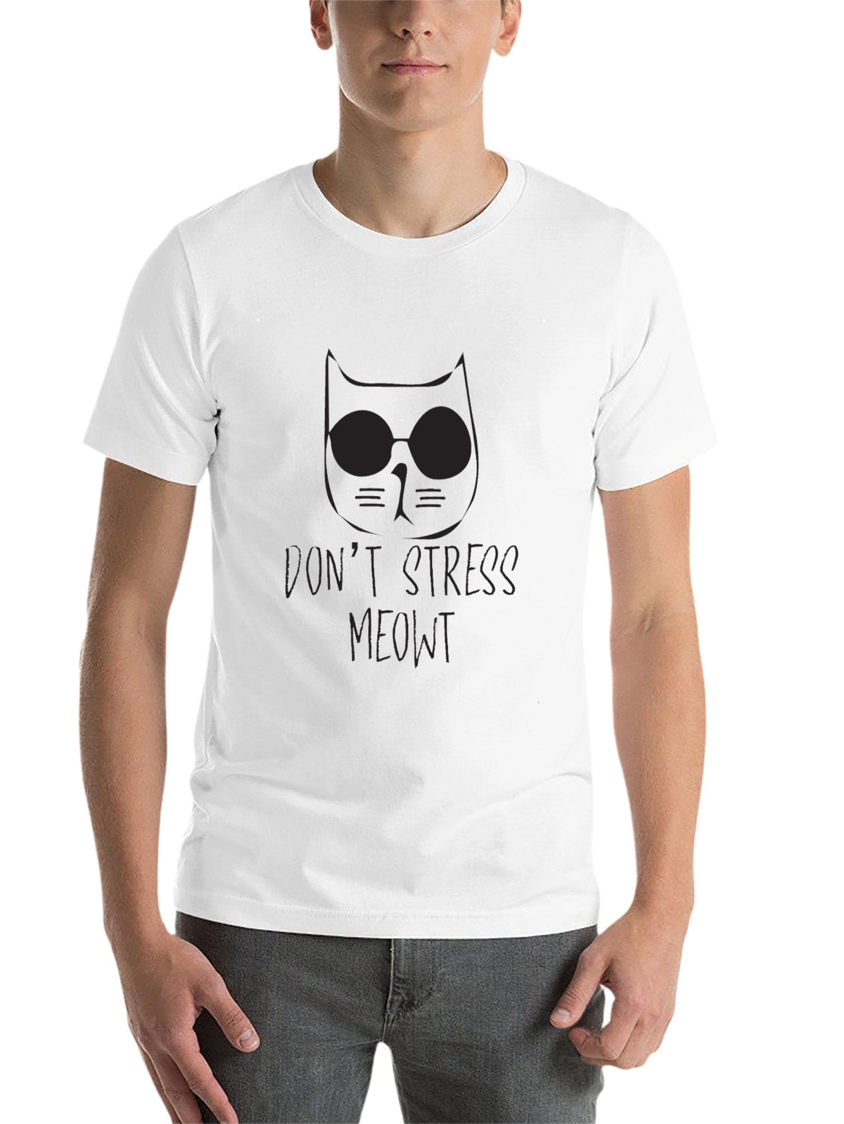 Dont Stress Meowt Black T-Shirt