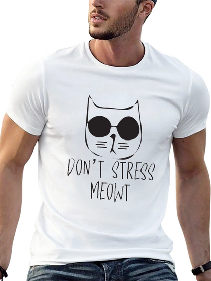 Dont Stress Meowt Black T-Shirt