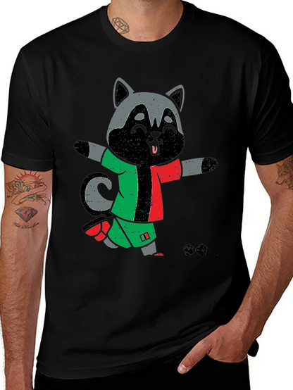 Raccoon Soccer T-Shirt - Fun Sports Tee
