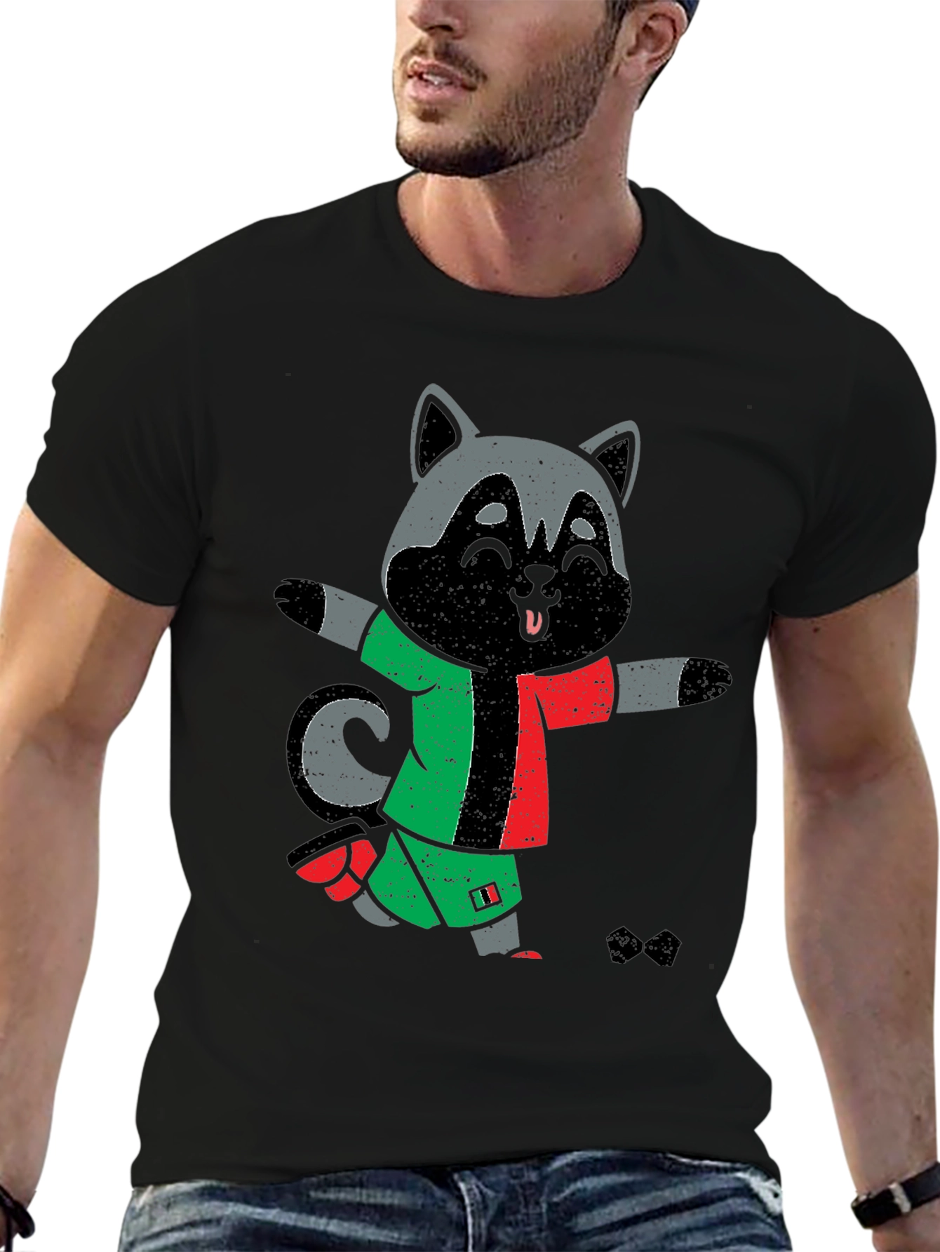 Raccoon Soccer T-Shirt - Fun Sports Tee