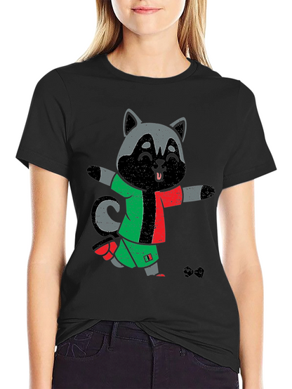 Raccoon Soccer T-Shirt - Fun Sports Tee