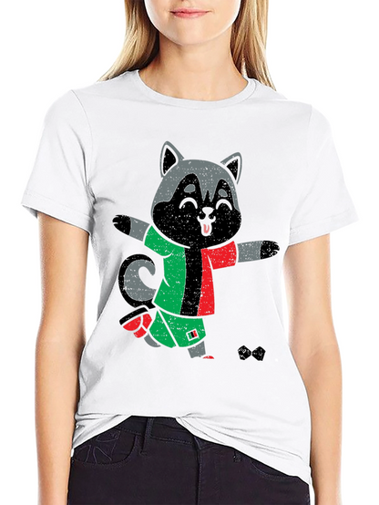Raccoon Soccer T-Shirt - Fun Sports Tee