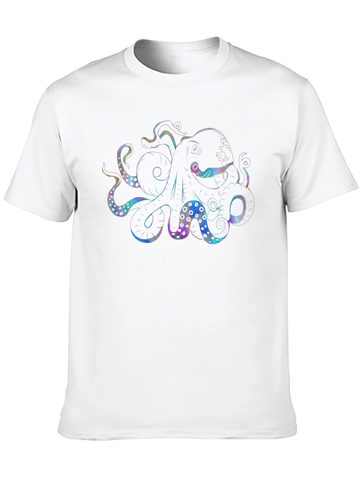 Octopus Graphic Black T-Shirt - Mens Casual Tee