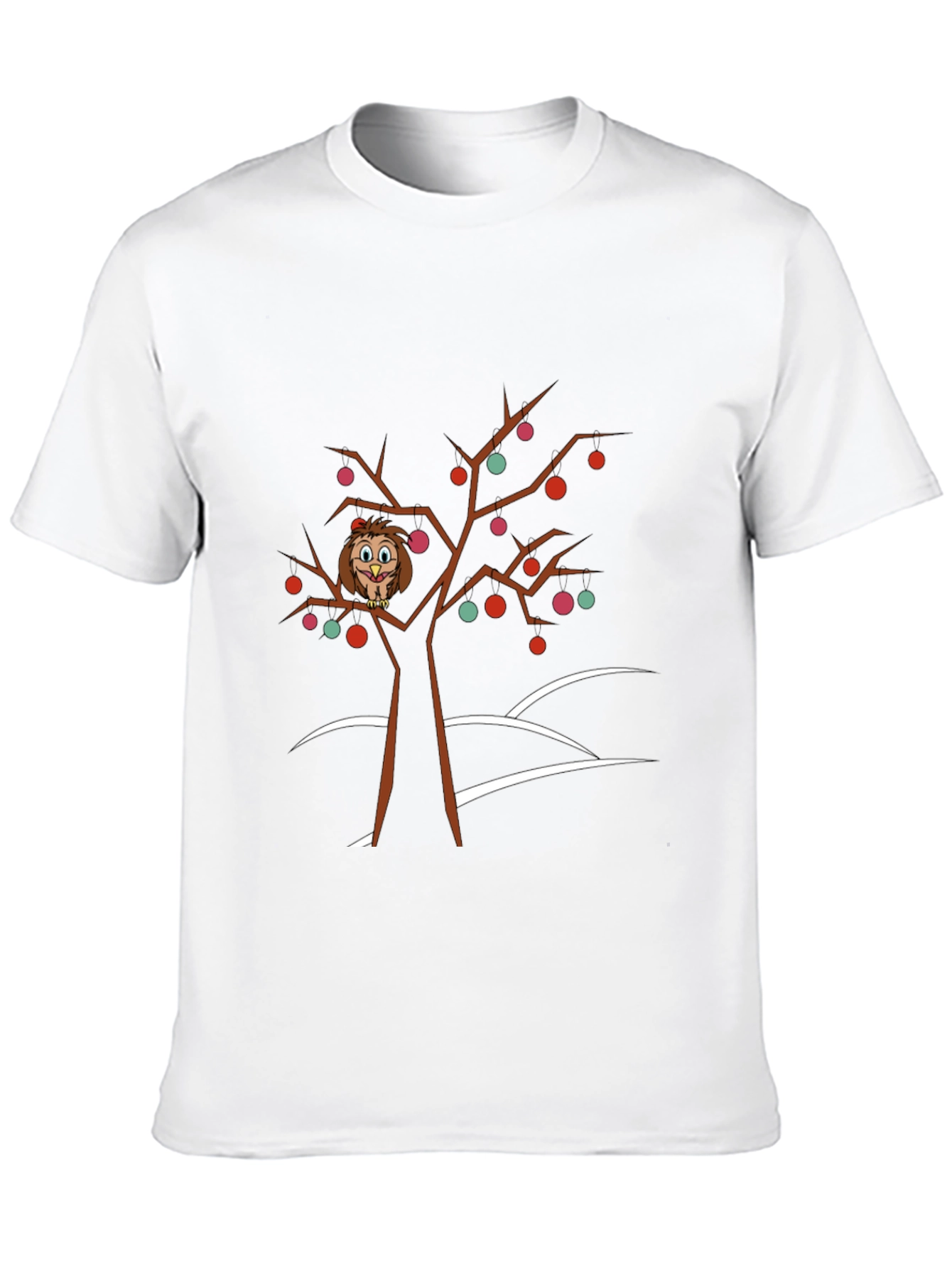 Owl in Tree Graphic Tee - Holiday Fun!