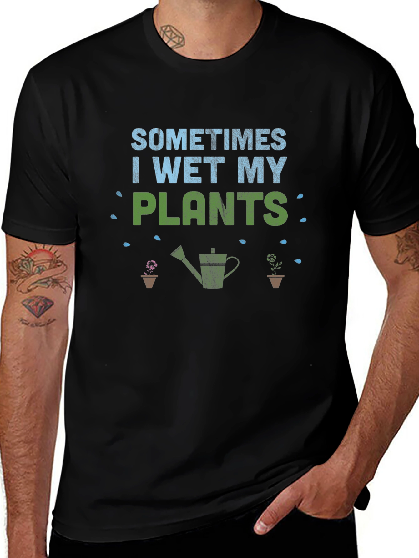 Funny Gardener T-Shirt - I Wet My Plants