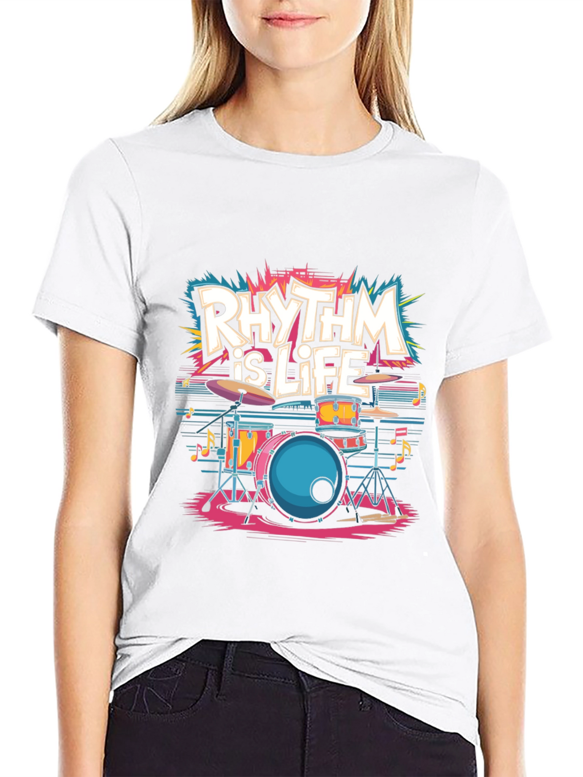 Rhythm is Life T-Shirt - Music Lover Tee