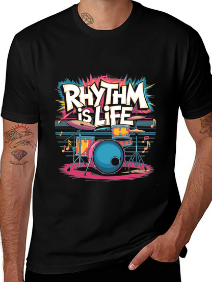 Rhythm is Life T-Shirt - Music Lover Tee