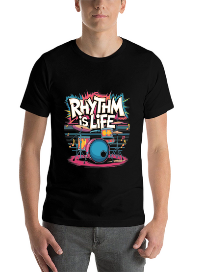 Rhythm is Life T-Shirt - Music Lover Tee