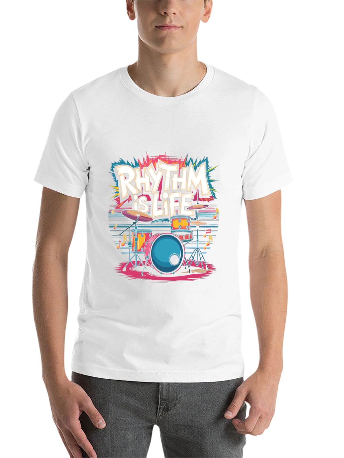 Rhythm is Life T-Shirt - Music Lover Tee