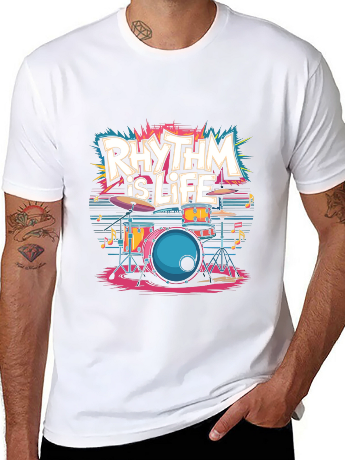 Rhythm is Life T-Shirt - Music Lover Tee