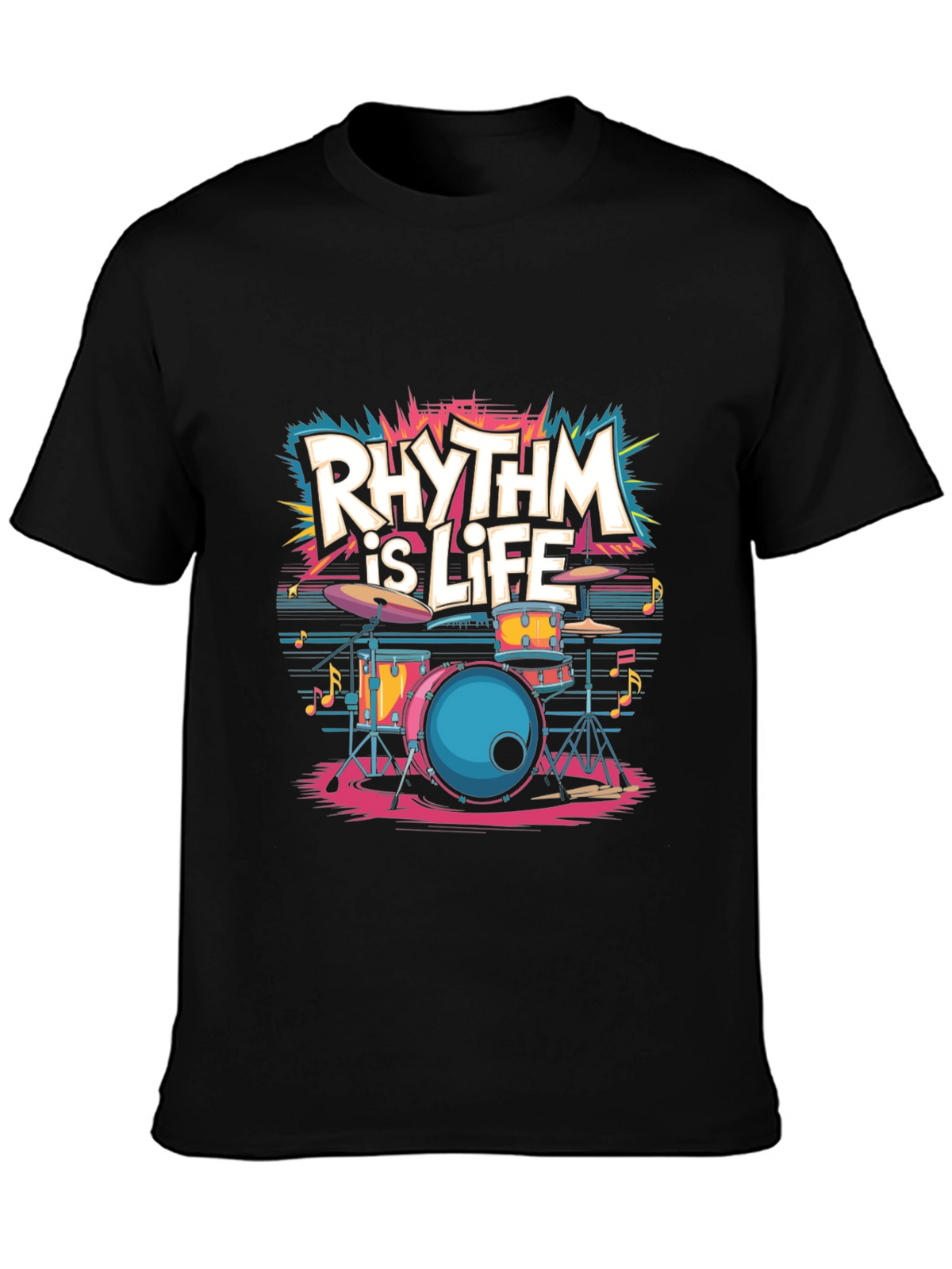 Rhythm is Life T-Shirt - Music Lover Tee