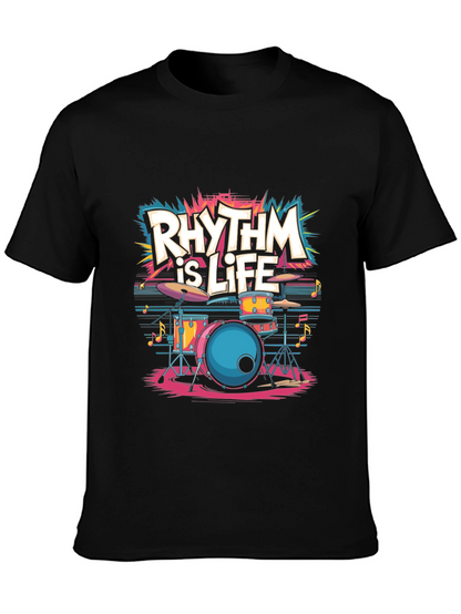 Rhythm is Life T-Shirt - Music Lover Tee
