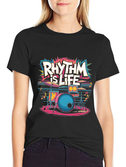 Rhythm is Life T-Shirt - Music Lover Tee