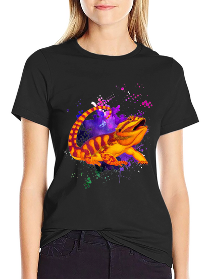 Bearded Dragon Graphic Tee - Black