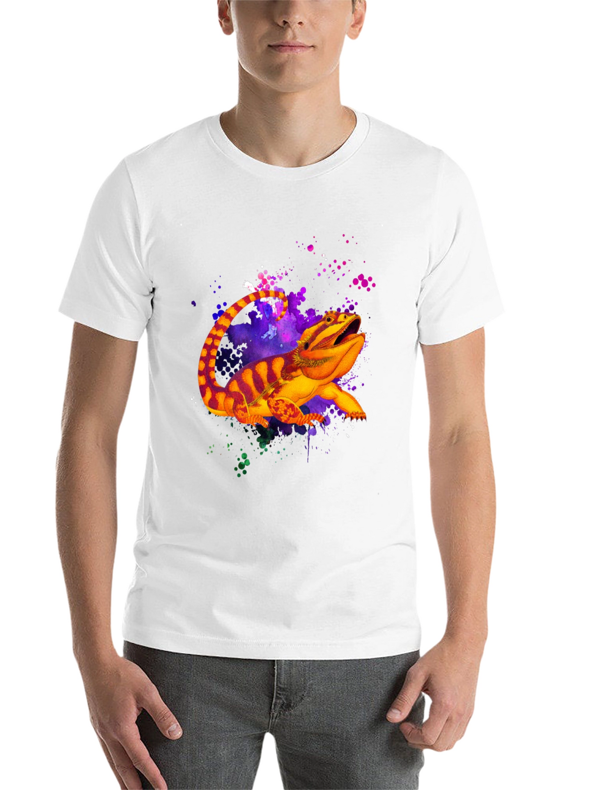 Bearded Dragon Graphic Tee - Black