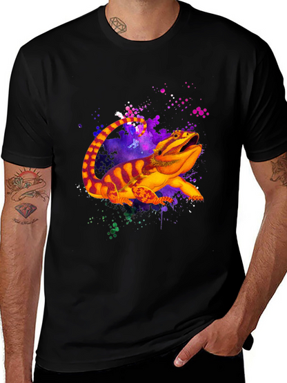 Bearded Dragon Graphic Tee - Black