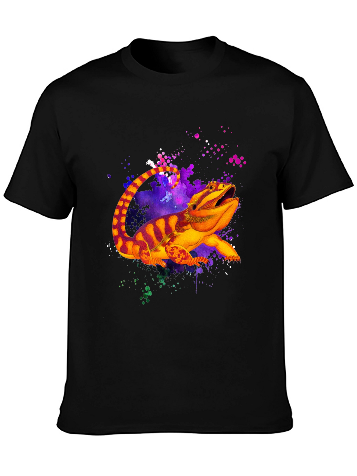 Bearded Dragon Graphic Tee - Black