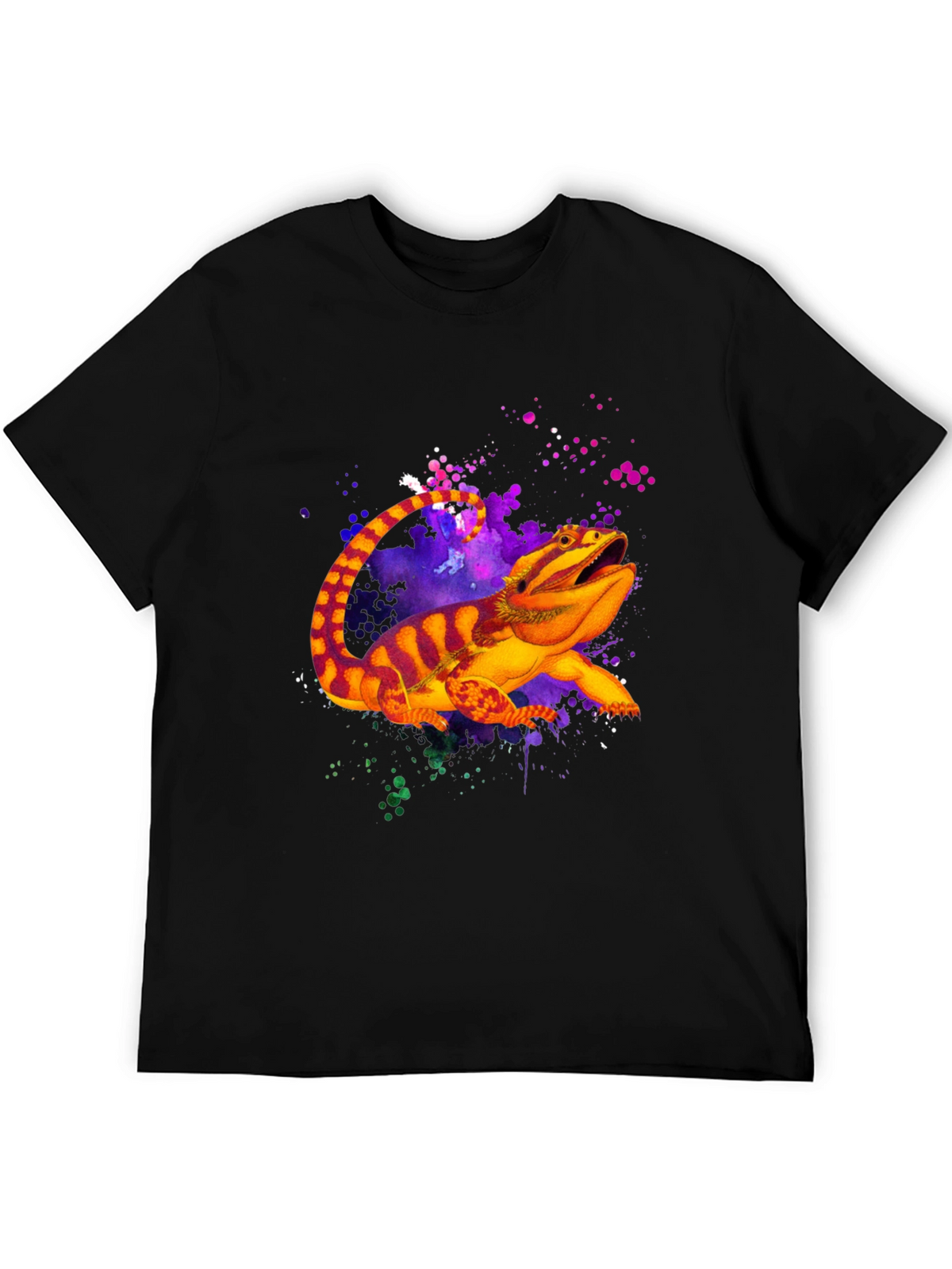 Bearded Dragon Graphic Tee - Black