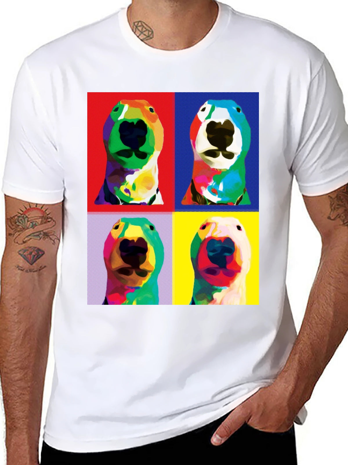 Pop Art Dog Portrait T-Shirt