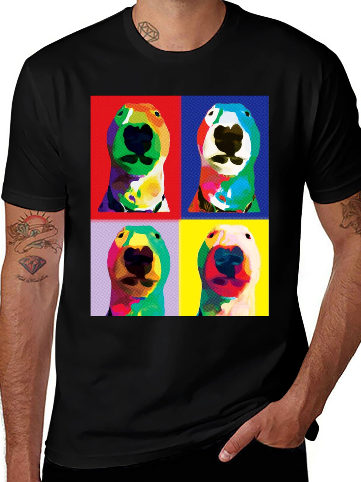 Pop Art Dog Portrait T-Shirt
