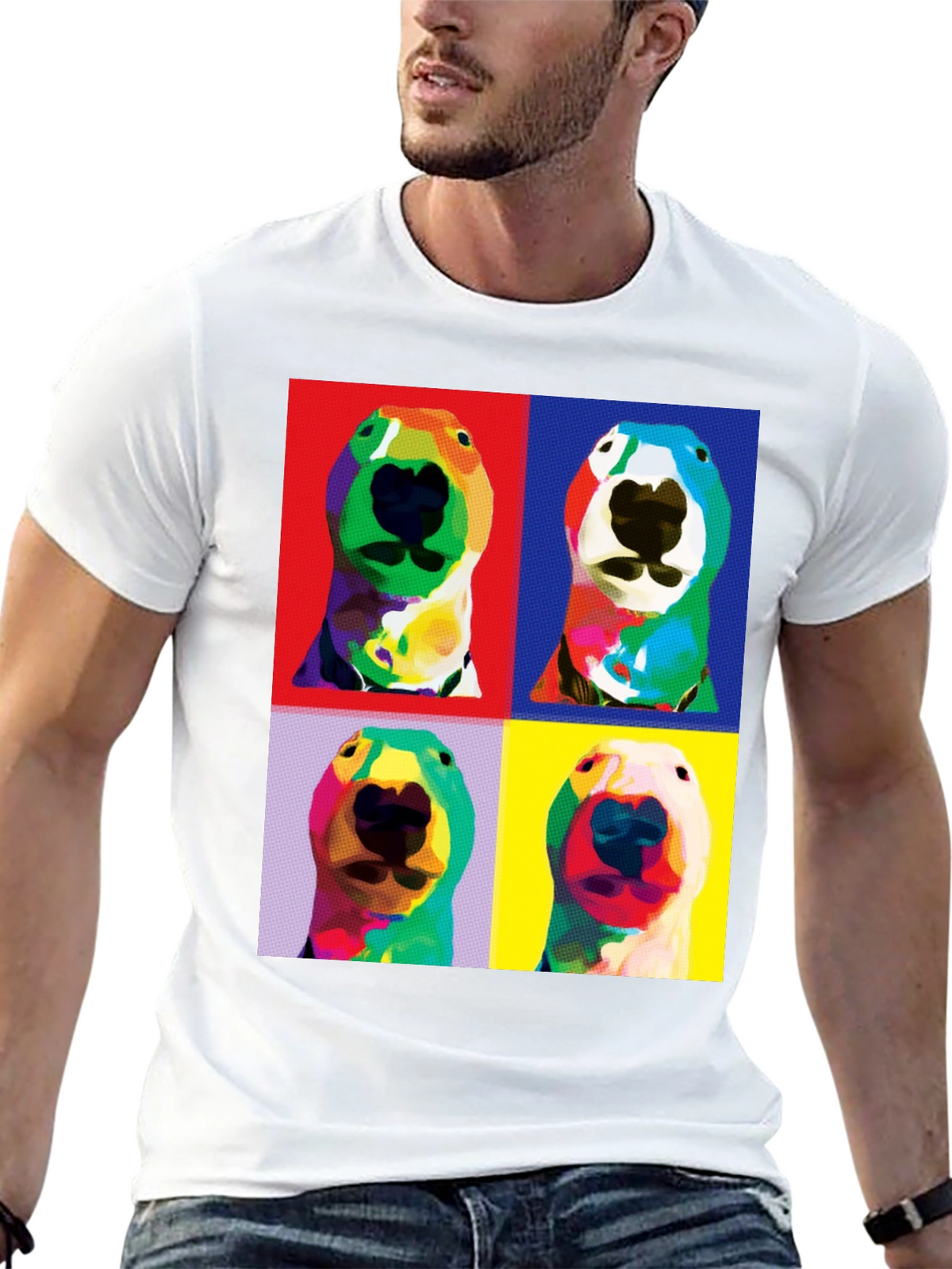 Pop Art Dog Portrait T-Shirt