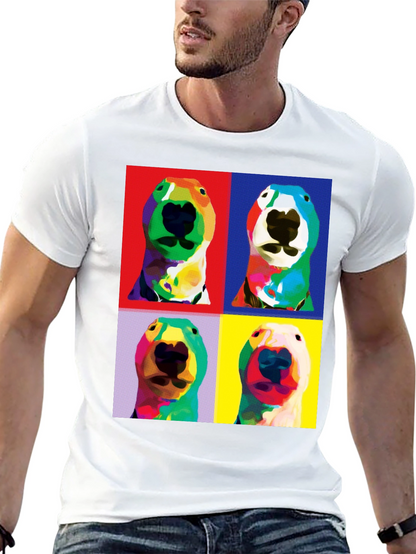 Pop Art Dog Portrait T-Shirt