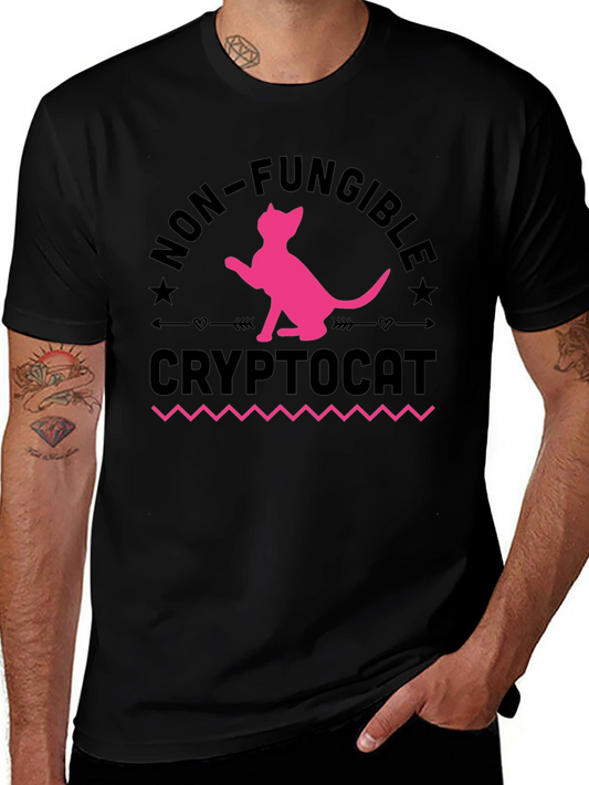 CryptoCat NFT T-Shirt - Non-Fungible Cat Design